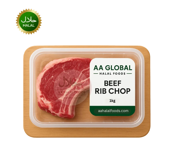 Beef Rib Chop 1kg fresh halal beef rib chops premium quality bone-in meat hygienically packed raw meat for grill and roast cooking