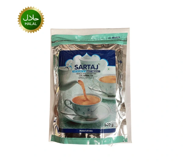 CTC assam tea 500g (Sartaj) CTC Assam Tea 500g Sartaj strong black tea leaves pack