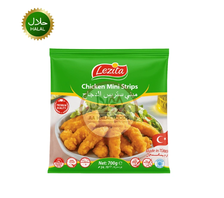 Chicken Mini strips Lezita chicken mini strips 700g frozen halal product