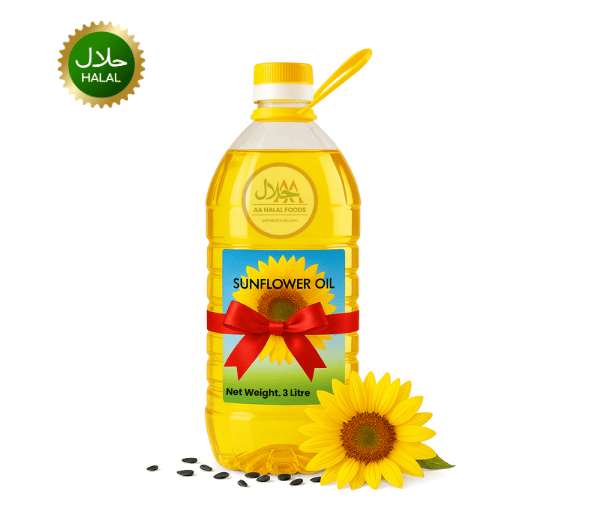 Sunflower oil 3 liter bottle pure cooking oil for frying baking kitchen use