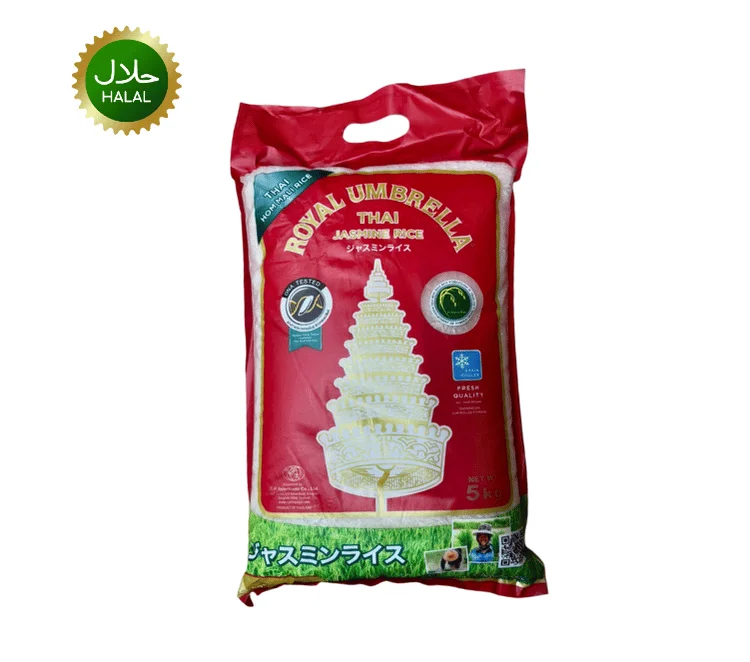 Jasmine Rice Royal Umbrella 5kg premium fragrant rice pack