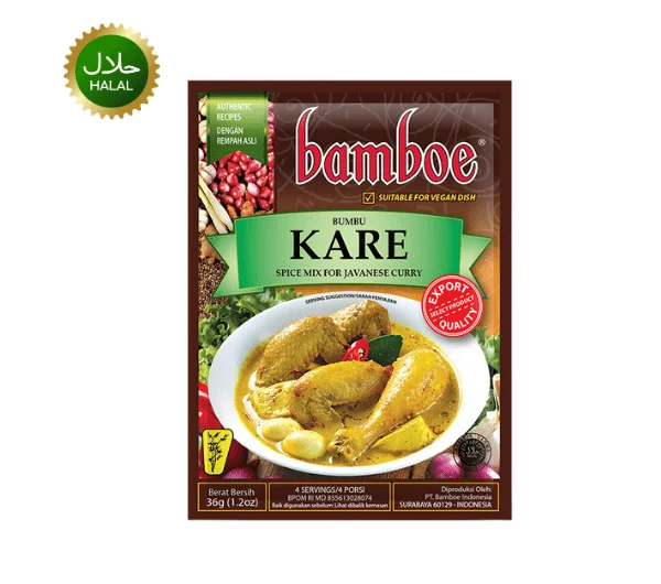 Kare Bamboe 36g Indonesian curry paste spice mix pack
