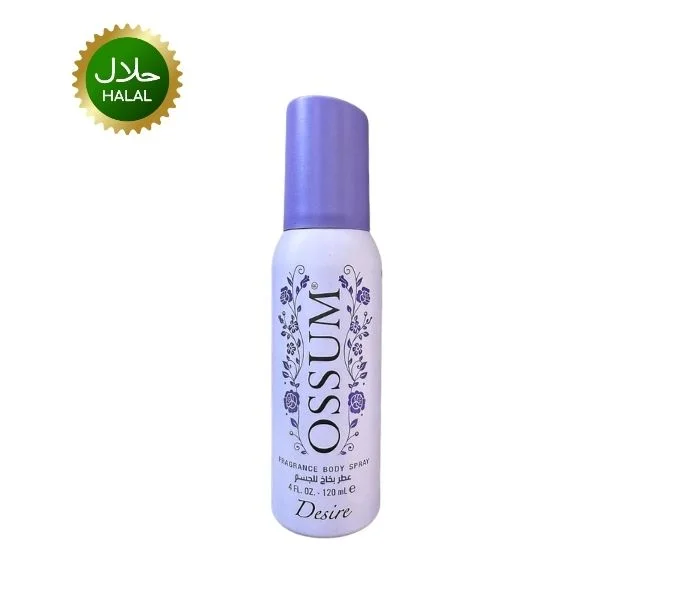OSSUM Body Spray Desire 120ml premium masculine fragrance long-lasting fresh scent perfume for daily use grooming and personal care