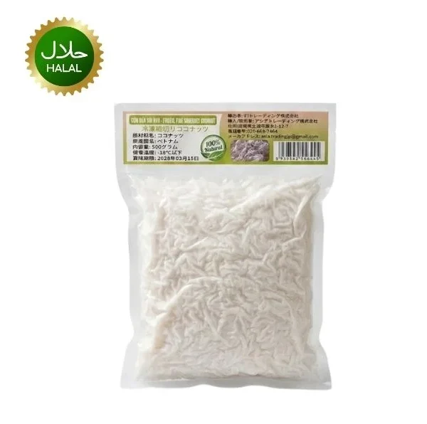Scrapped Coconut Frozen 500g grated coconut pack