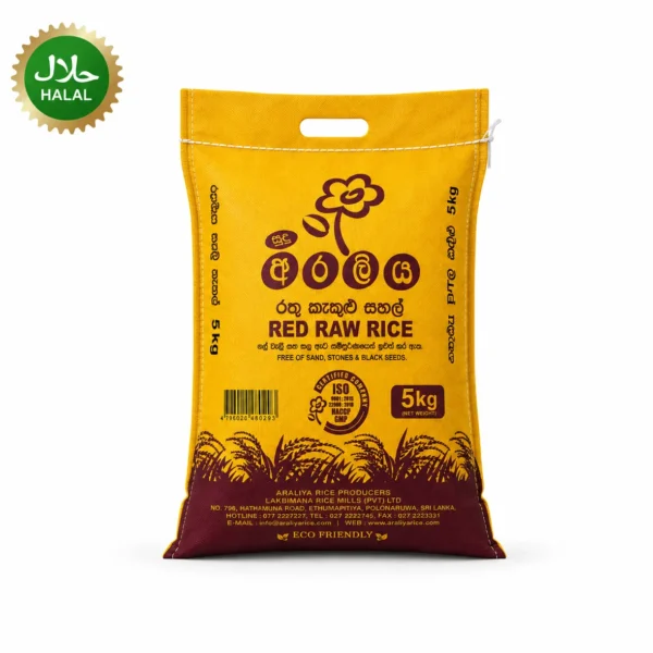 Red Raw Rice 5kg healthy rice packaging