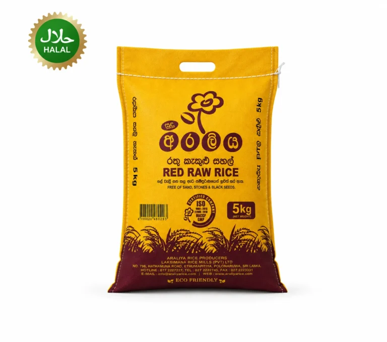 Red Raw Rice 5kg healthy rice packaging