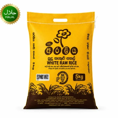 White Raw Rice 5kg premium rice packaging