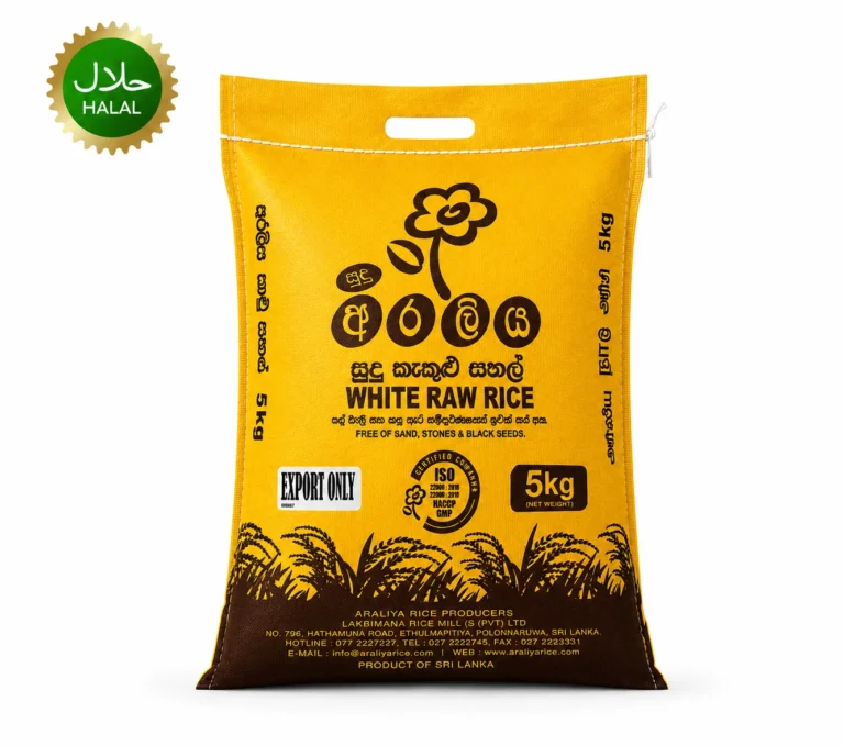 White Raw Rice 5kg premium rice packaging