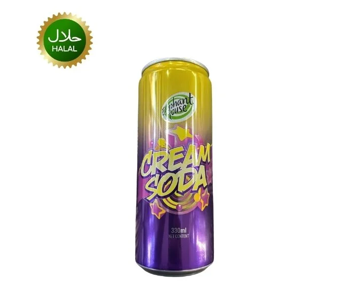 Cream Soda 330ml refreshing fizzy soft drink can
